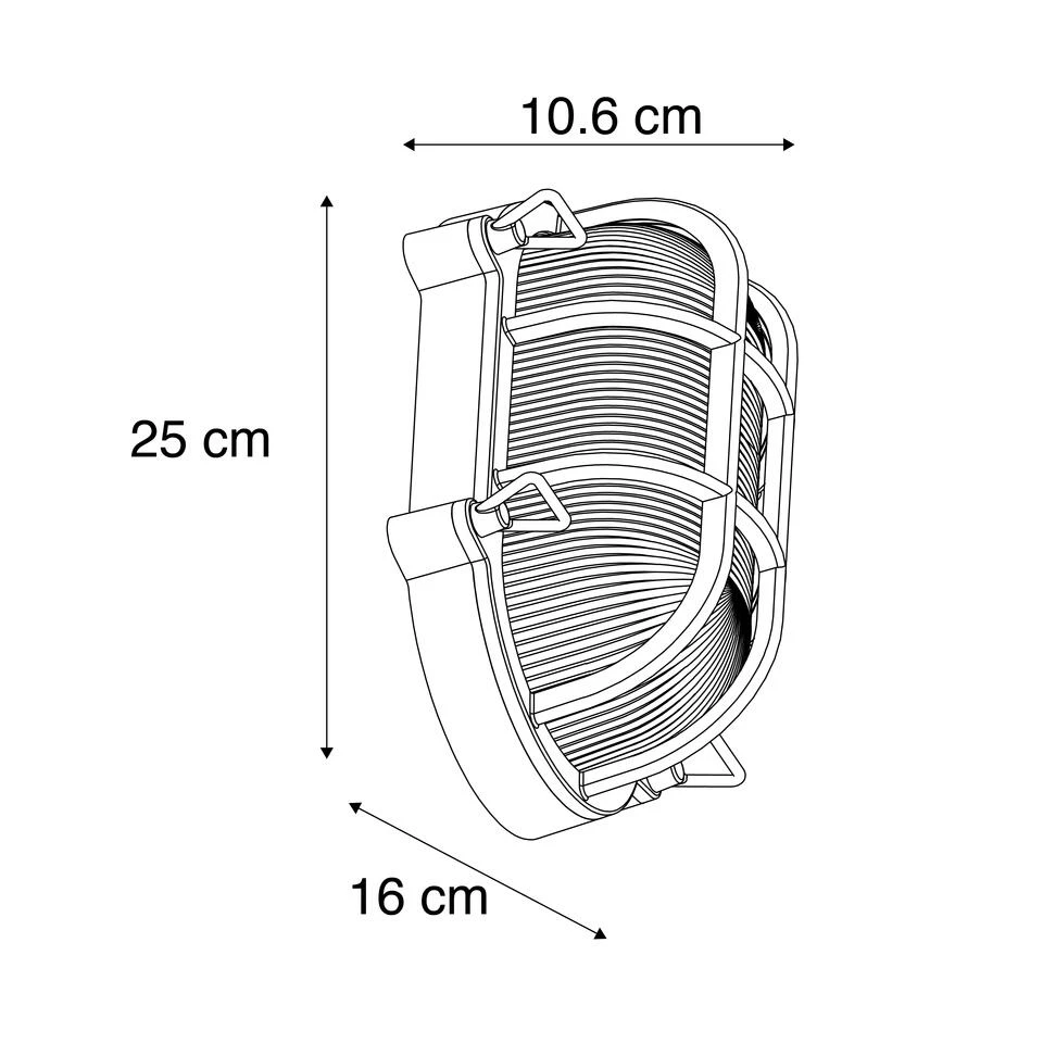 QAZQA Wand- En Plafondlamp Goud/messing Ovaal IP44 - Noutica 3 QAZQA Wand- En Plafondlamp Goud/messing Ovaal IP44 - Noutica - Afbeelding 3