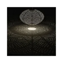Lumiz Solar Buitenlampion Ikat Oval - Solar Tuinverlichting - 40 Cm - Goud -Meubelwinkel 1000033362 0110