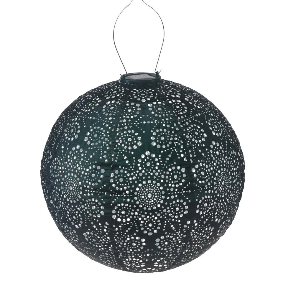 Lumiz Solar Buitenlampion Fiore Rond - Solar Tuinverlichting - 40 Cm - Groen 2 Lumiz Solar Buitenlampion Fiore Rond - Solar Tuinverlichting - 40 Cm - Groen - Afbeelding 2