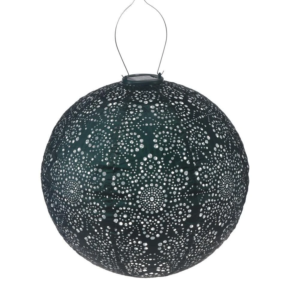 Lumiz Solar Buitenlampion Fiore Rond - Solar Tuinverlichting - 40 Cm - Groen 1 Lumiz Solar Buitenlampion Fiore Rond - Solar Tuinverlichting - 40 Cm - Groen