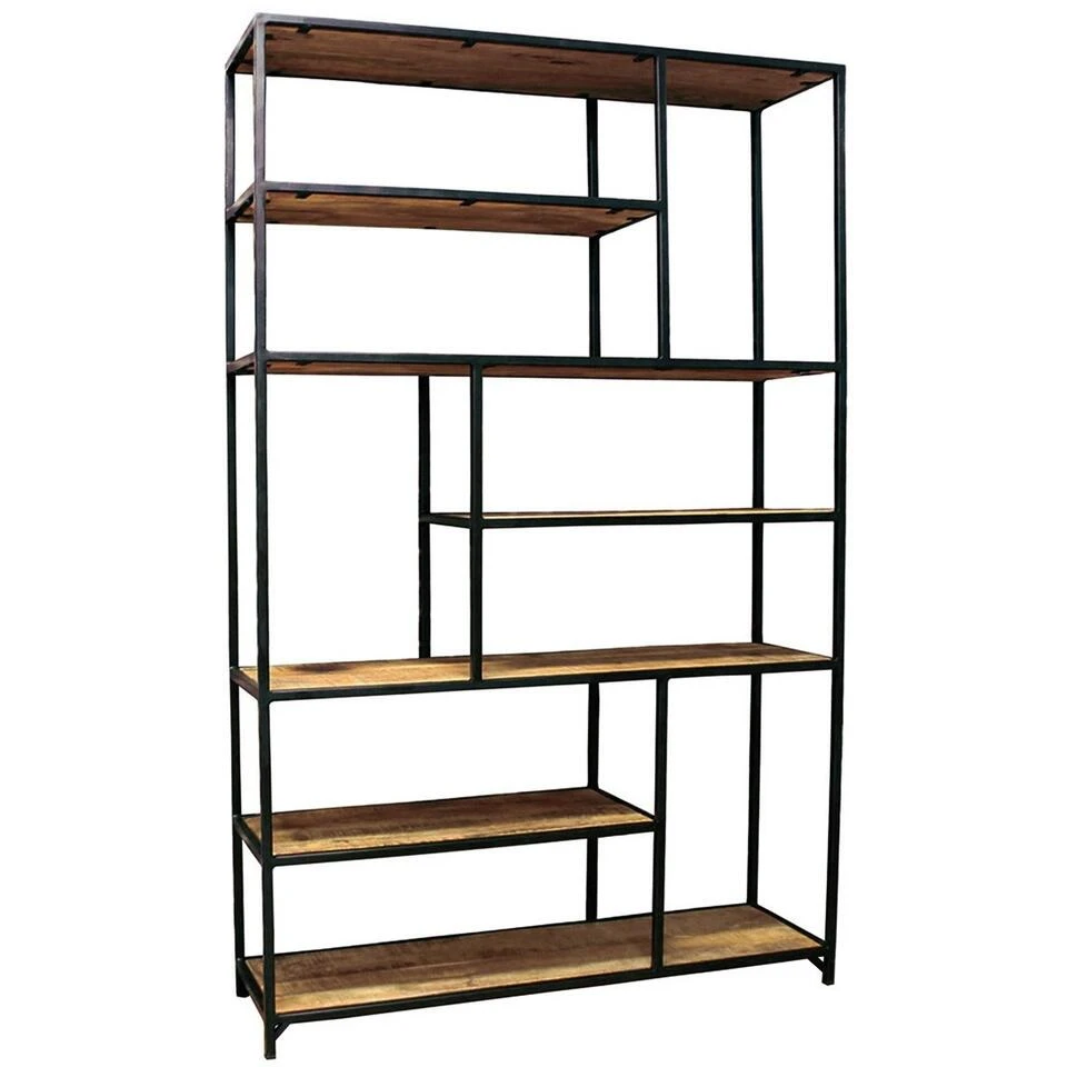 Industriële Boekenkast Sparrow Mangohout 120x188 35x120x188 Cm Mangohout 1 Industriële Boekenkast Sparrow Mangohout 120x188 35x120x188 Cm Mangohout