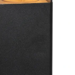 QAZQA Staande Buitenlamp Zwart 50 Cm IP44 Met Smoke Glass - Denmark 7 QAZQA Staande Buitenlamp Zwart 50 Cm IP44 Met Smoke Glass - Denmark -Meubelwinkel 1000046347 0103