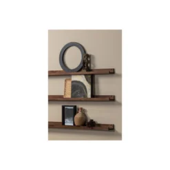 WOOOD Fotolijstplank Studio - Mangohout - Walnoot - 5x120x10 -Meubelwinkel 1000052518 0102