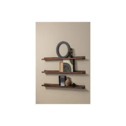 WOOOD Fotolijstplank Studio - Mangohout - Walnoot - 5x120x10 -Meubelwinkel 1000052518 0103