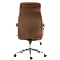 Clp Bureaustoel Wigan Leder Licht Bruin -Meubelwinkel 1000059670 0103