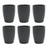 OTIX Koffiekopjes Set Van 6 Zwart Mat 340ml