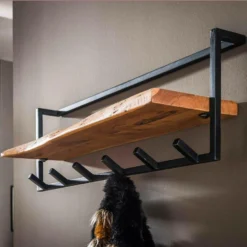 Woody Kapstok Metaal - Hout - Bruin 7 Woody Kapstok Metaal - Hout - Bruin -Meubelwinkel 1000076586 0103