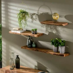 Wandplank Edwin 90cm - Hout - Bruin -Meubelwinkel 1000076601 0102