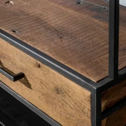 Garderobe Kapstok Brent 35x120x180cm - Hout - Grijs -Meubelwinkel 1000080538 0103