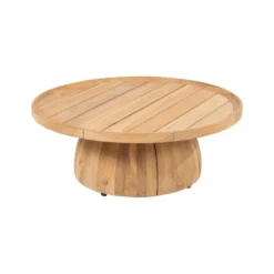 4SO Pablo Koffietafel - Teakhout - Ø80 Cm -Meubelwinkel 1000080792 0102