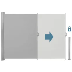 Tectake - Uittrekbaar Aluminium Windscherm Tuinscherm 200 X 300 Cm Grijs 6 Tectake - Uittrekbaar Aluminium Windscherm Tuinscherm 200 X 300 Cm Grijs -Meubelwinkel 1000082555 0102