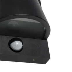 QAZQA Buitenwandlamp Zwart IP44 Met Bewegingsmelder - Femke -Meubelwinkel 1000084683 0103