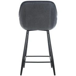 CLP Set Van 2 Barkrukken Gibson Stof Grijs -Meubelwinkel 1000092161 0102