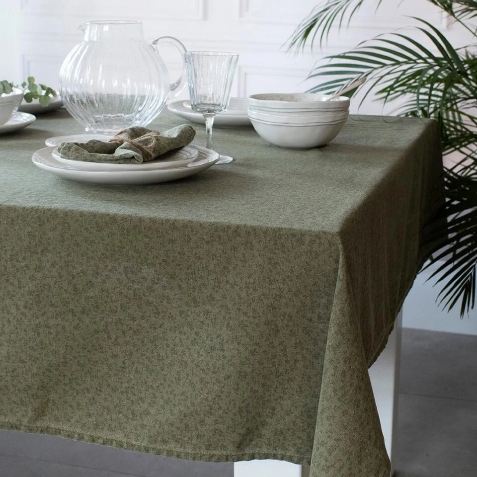 Laura Ashley Tafelkleed Sage Groen Wild Clematis 140x240cm 4 Laura Ashley Tafelkleed Sage Groen Wild Clematis 140x240cm - Afbeelding 4
