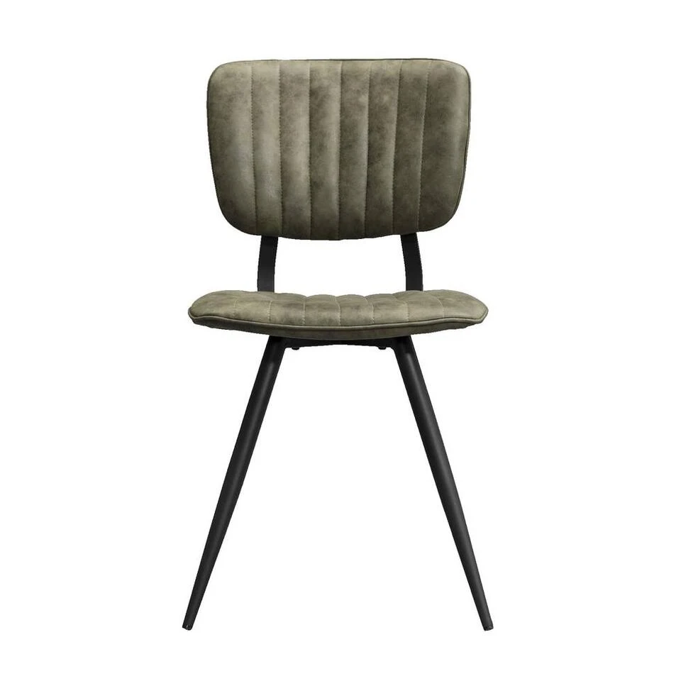 Eetkamerstoel Brim - Stof - Olijfgroen 1 Eetkamerstoel Brim - Stof - Olijfgroen