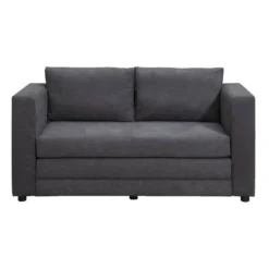 Slaapbank Sirena - Antraciet - 72x139x69 Cm