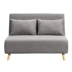 Slaapbank Luzern - Grijs - 81x121x90 Cm