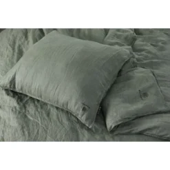 BLCKOUT Alabama - Linnen - Dekbedovertrek - 240x200/220 Cm - Groen -Meubelwinkel 1448604970 0102