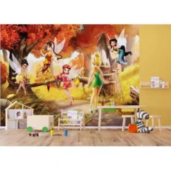 Disney Fotowand - Winnie De Poeh - Geel, Groen En Blauw - 360 X 254 Cm -Meubelwinkel 1686656638 0103