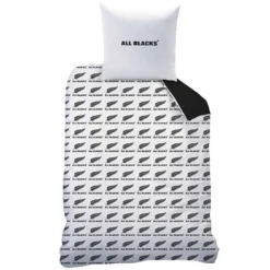 All Blacks Polo - Dekbedovertrek - Eenpersoons - 140 X 200 Cm - Zwart -Meubelwinkel 1707966741 0102