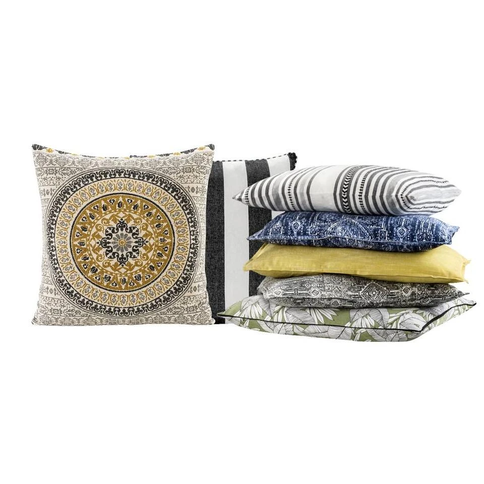 Woonkussen Fatima - Oker - 60x60 Cm 4 Woonkussen Fatima - Oker - 60x60 Cm - Afbeelding 4