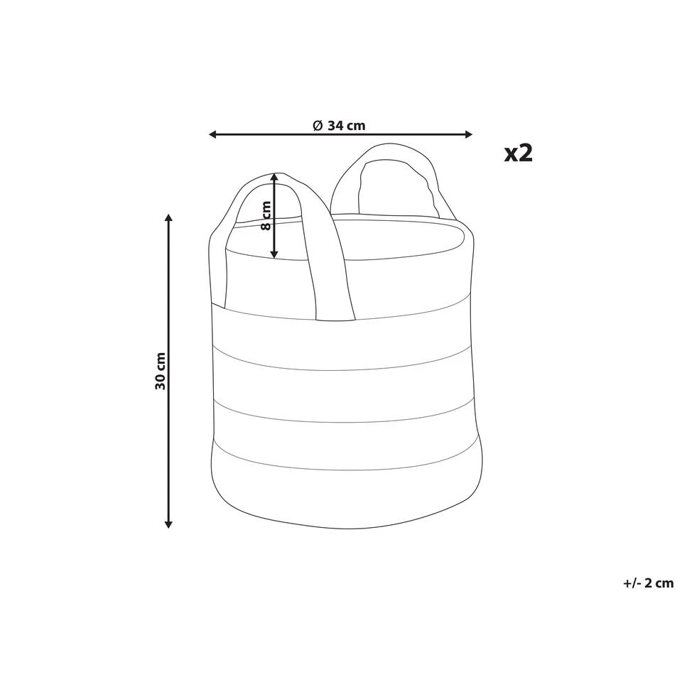 Beliani Mand GEREDE - Beige Jute 3 Beliani Mand GEREDE - Beige Jute - Afbeelding 3