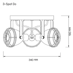 3-spot Do - Zwart -Meubelwinkel 60201067 9700