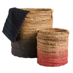 Mand Falco - Naturel/zwart - 45xØ40 Cm -Meubelwinkel 70503543 3300