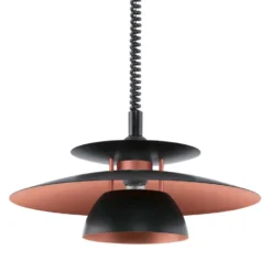 EGLO Hanglamp Brenda - Zwart/koper - Ø43 Cm