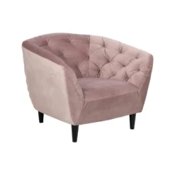 Fauteuil Thyrza - Fluweel - Oudroze -Meubelwinkel 81020423 0700