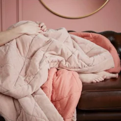 KAAT Amsterdam Plaid Ogibly - Roze - 260x260 Cm -Meubelwinkel 81024741 0200