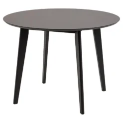 Meubelwinkel 17 Eetkamertafel Roxy - Zwart - 76xØ105 Cm