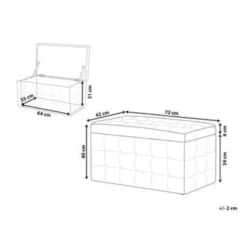Beliani Ottomaan MICHIGAN - Zwart Kunstleer -Meubelwinkel cd2defedb4084bf8ad4e4c381656757b