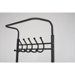 O'DADDY® Kapstok Staand - Schoenenrek - 18 Haken - 66x30x190cm - Zwart -Meubelwinkel cf5a241cd9e44aa5ba1e58875468186a