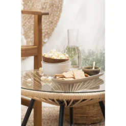 Le Sud Bijzettafel Monte Carlo - Naturel - Ø50x38 Cm -Meubelwinkel sf 50155128 1012